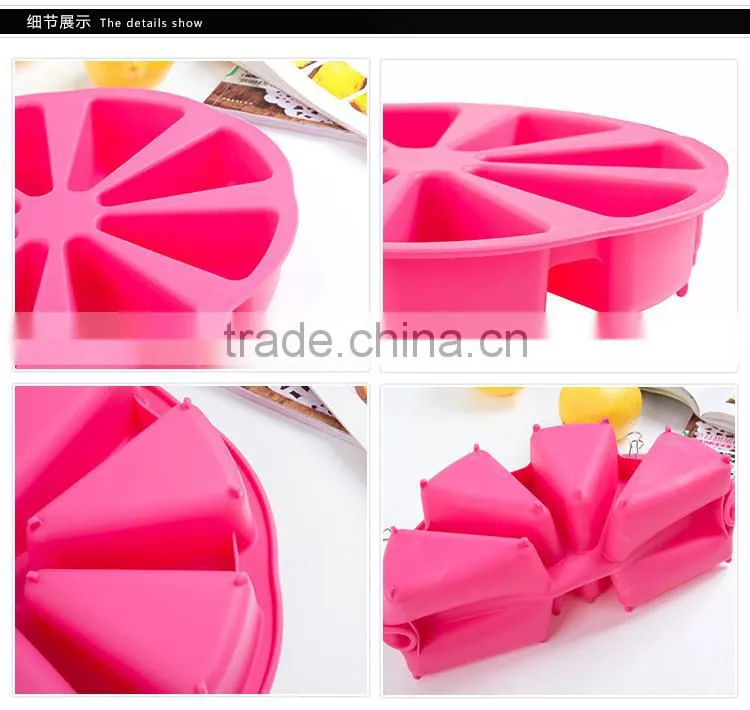 Large Round Silicone Cake Mould Slice Wheel Design Cake Tools