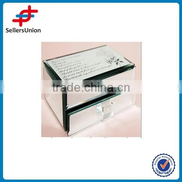 letter design crystal jewelry box