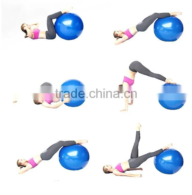 Wholesale ECO anti-slip anti burst PVC massage ball Yoga ball For Fitness