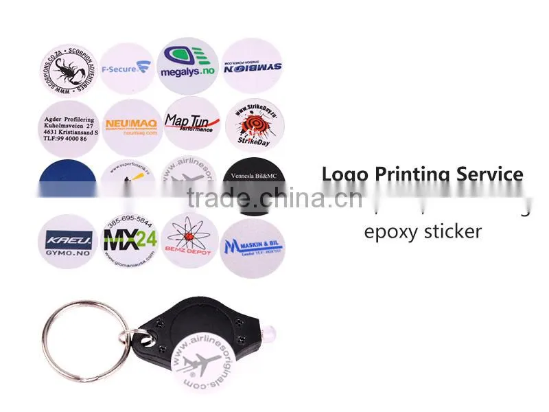 Wholesale cheap souvenir led flashlights keychain ring