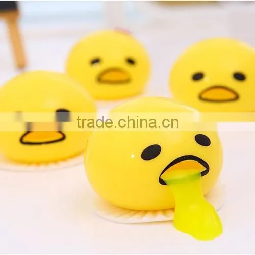 Rubber ball Yolk Vomiting Egg Toy funny egg toys