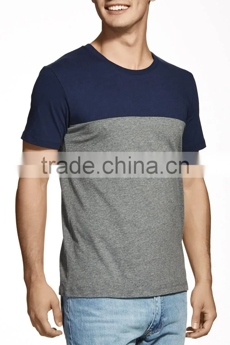 wholesale OEM new style summer contrast color tshirt
