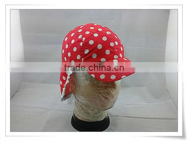 100% Organic Cotton Newest Multifunctional UV and Neck Protection kid Hat/children cap