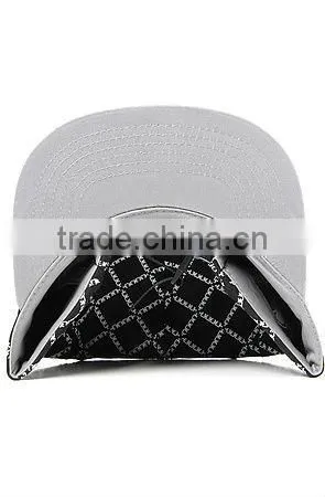 chambray pattern formal custom cheap 5 panel plain hat