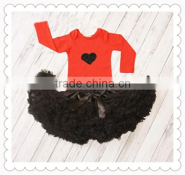 2015 Newest Christmas 100% Cotton Rose Flowers Pettiskirt Sets Kids TuTu Dress