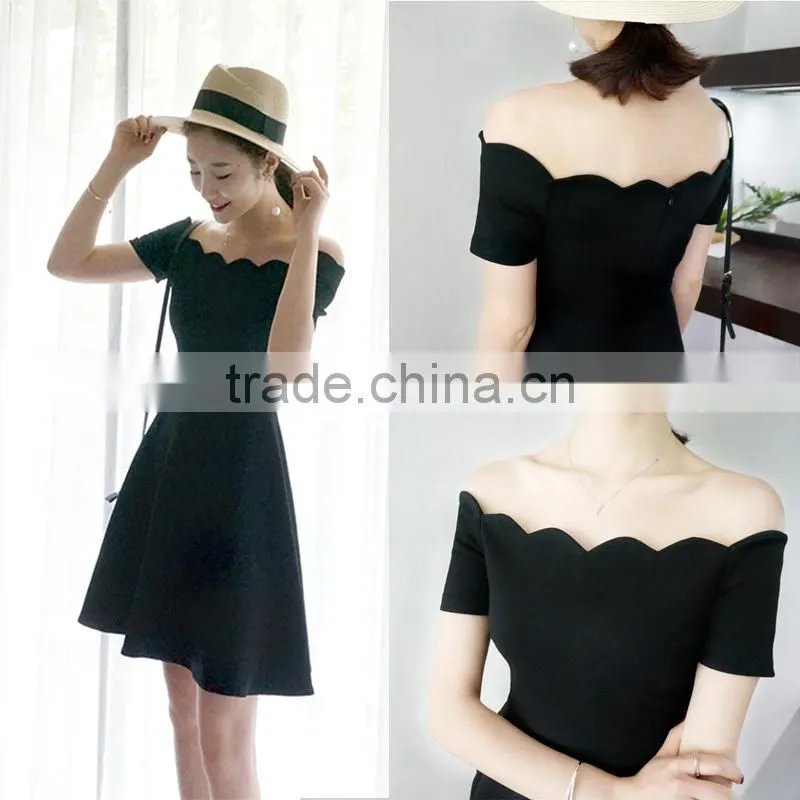 2017 The Newest Short Sleeve Girl Party Dress With Different color