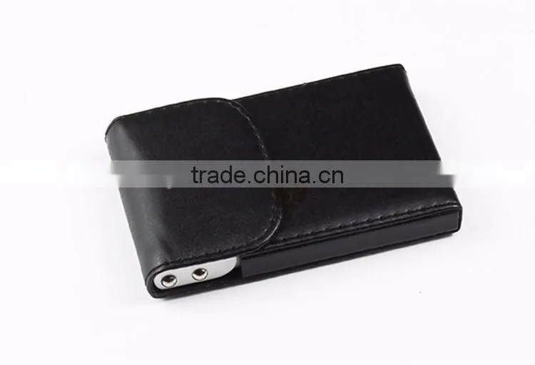 Leather Business Credit Card Holder Case Black Upright Leather Name Credit Business Card Case Holder
