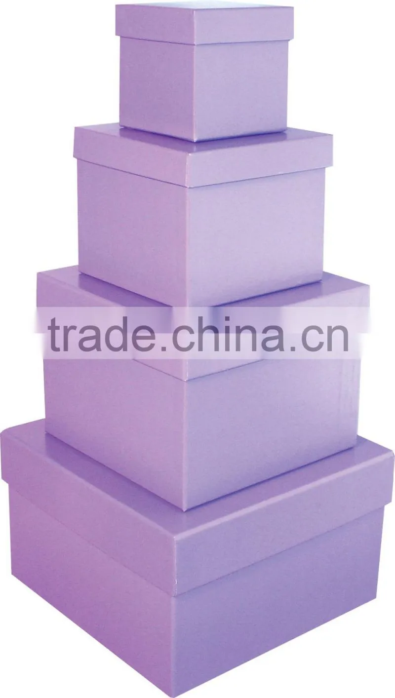 Gift Jewelry Box In Box Multi Layers 4 In 1 Set Square For Lover