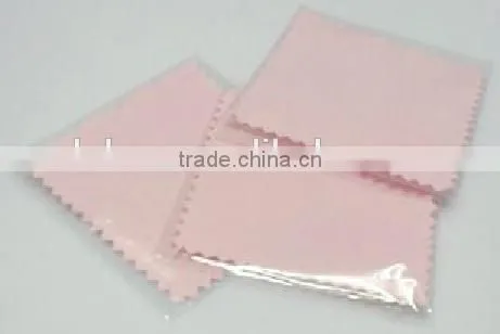 Jewelry Silver Cleaning Polishing Cloth Flannel Fabric Cloth with Polybag Individually