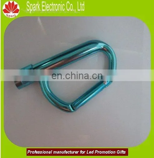 high quality LED carabine flashlight with companss keychain