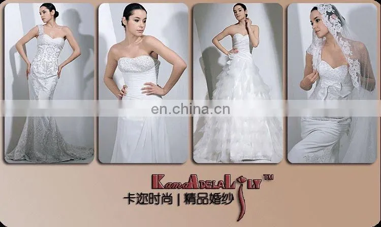EB701 Lace hand ruffle bridal gown wedding dress