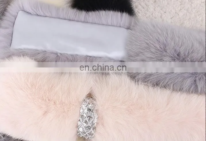 Luxury High Quality Colorful Real Fox Fur Scarf