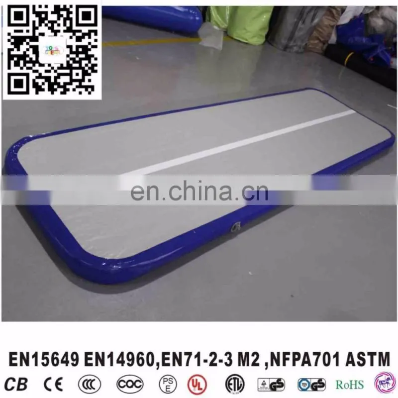 Tumble track inflatable air mat for gymnastics inflatable gym mat