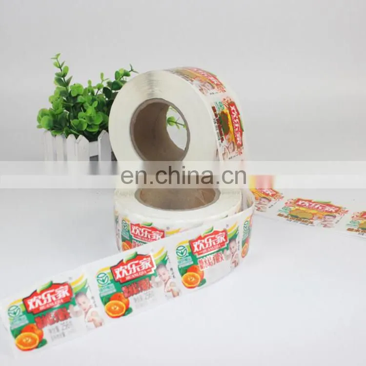 Custom canned fruit adhesive paper label sticker with customized printing