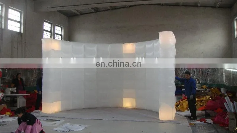 new design customized popular led light inflatable booth for sale