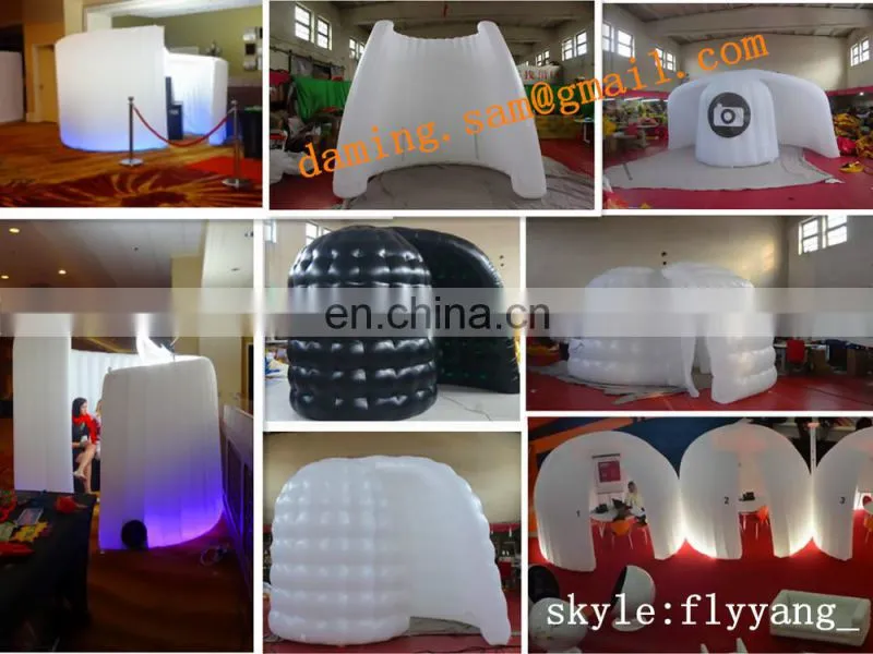 2.5m/W x 2.5m/L x 2.5m/H Factory price portable cheap mobile tent inflatable photo booth