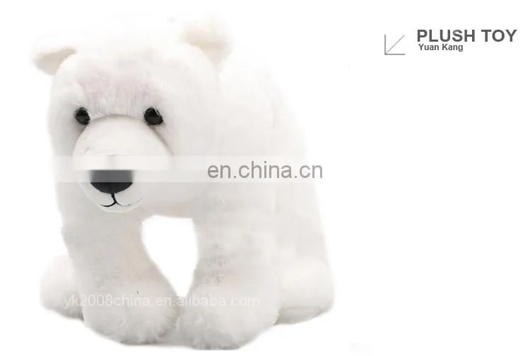 Customized soft toy white polar bear plush