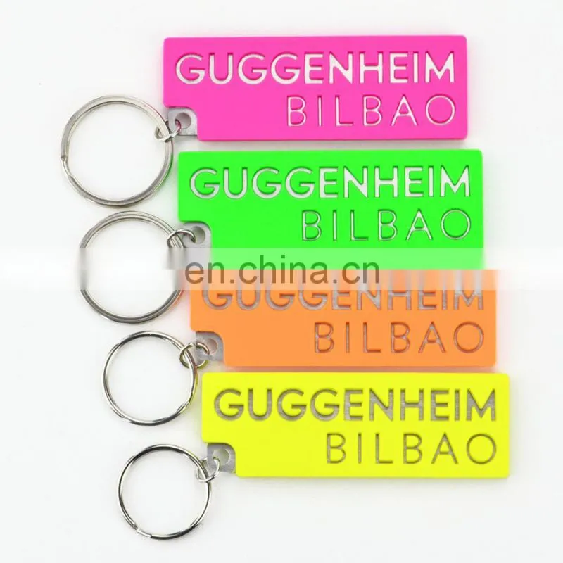 No Minimum Key Chain New Product Custom Double Sided Logo Pvc And Metal Keychain