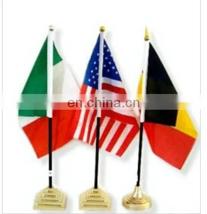 USA table flag with stand
