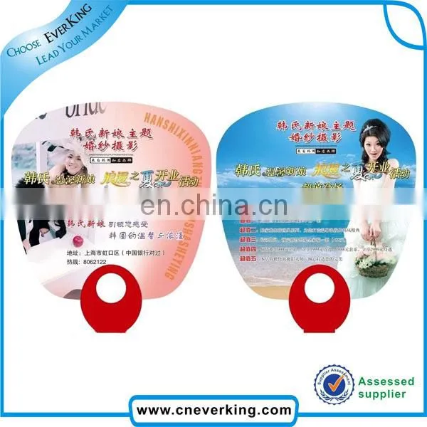Cheap custom advertising plastic hand fan
