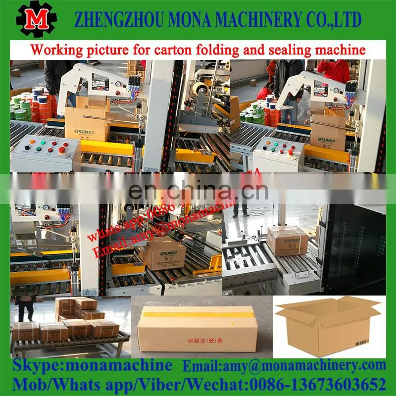 Good working Semi-Automatic carton erector and bottom sealing machine with competitive price