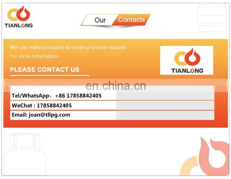 china manufacture 12.5kg Cooking lpg gas cylinder for cameroon