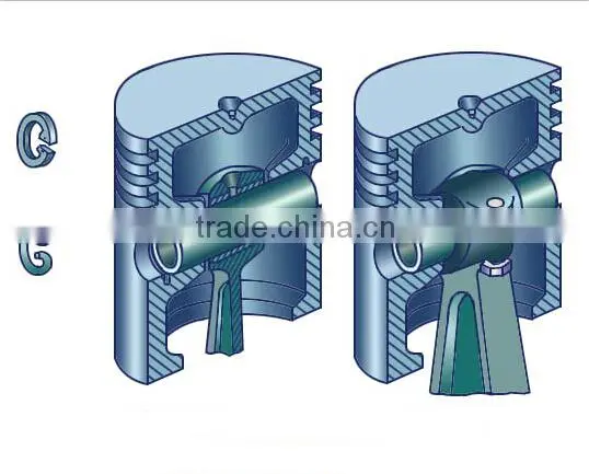 Diesel engine spare parts YC6108G Forged piston prices