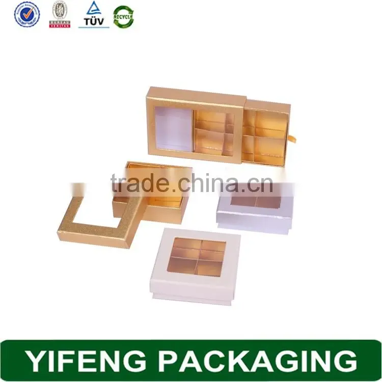 wholesale cardboard paper packaging chocolate window candy boxes