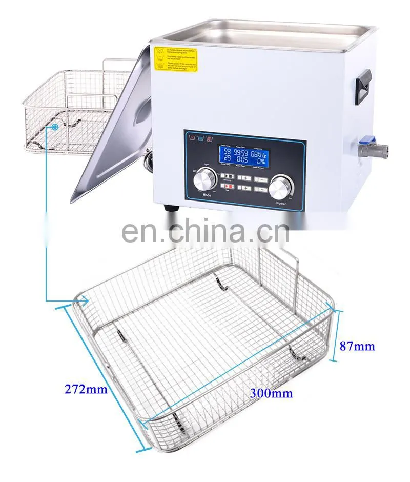15L Multifunctional Ultrasonic Cleaner with LCD Screen for watch cleaning