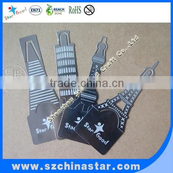 Tin box with shapes paper clip