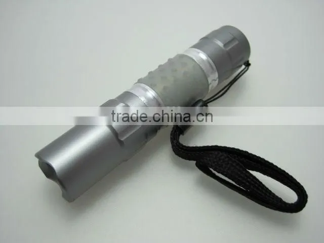 High power pocket straw hat aluminum mini LED flashlight