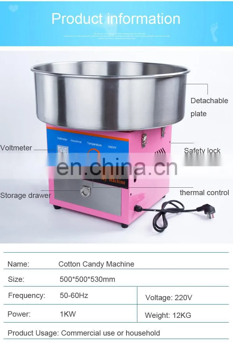 110V/220V Commercial Sweet Cotton Candy Maker Electric Automatic Marshmallow Flower Fancy Candyfloss Sugar Floss Machine US EU