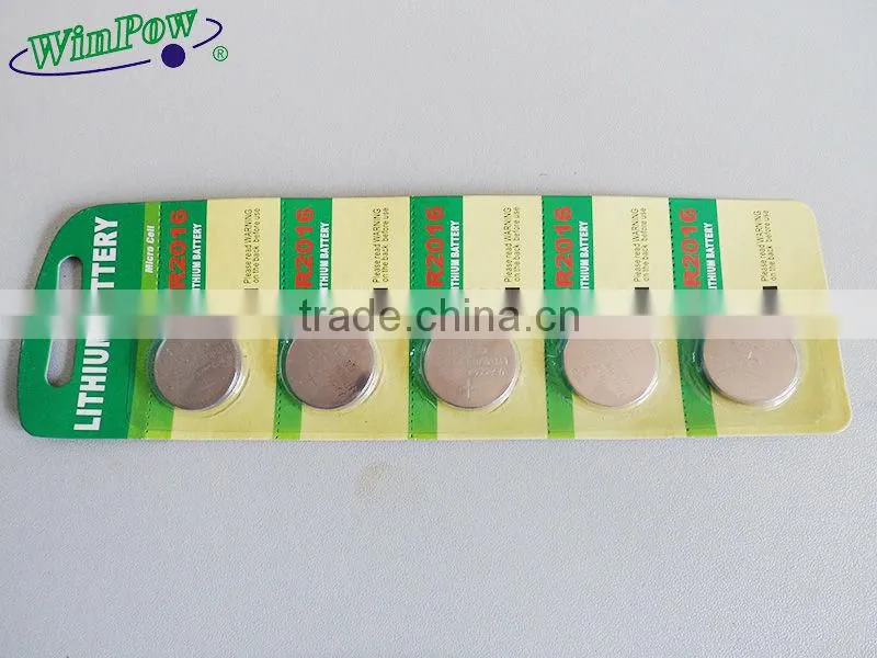 3v CR2016 button cell battery