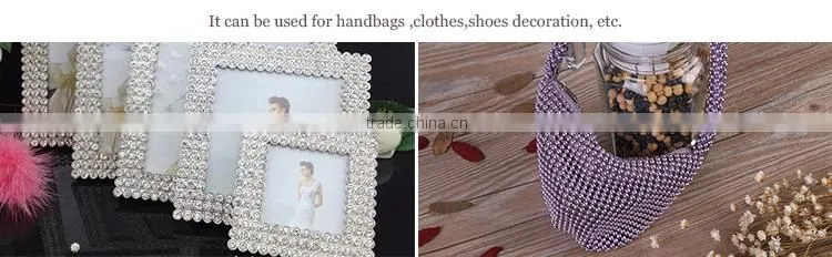Wholesale 120*45cm crystal adhesive sticker rhinestone sheets / Decorative hotfix rhinestone sheets