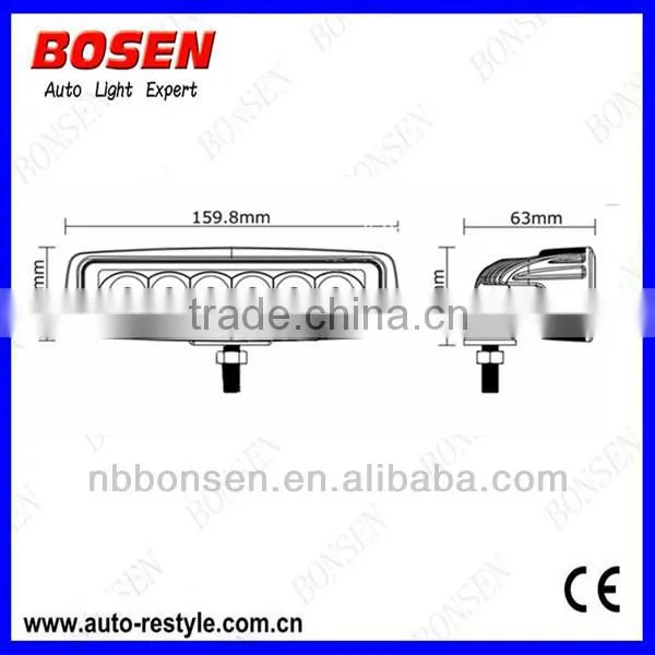 18W flush offroad LED work light truck light for for tractor, forklift, off-road, ATV, excavator, heavy duty equipment etc.