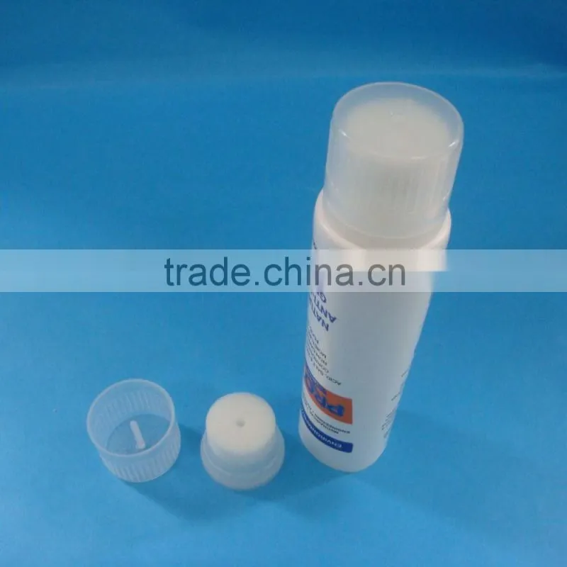 100g PE tube with sponge applicator, Special PE tube for shoe polish