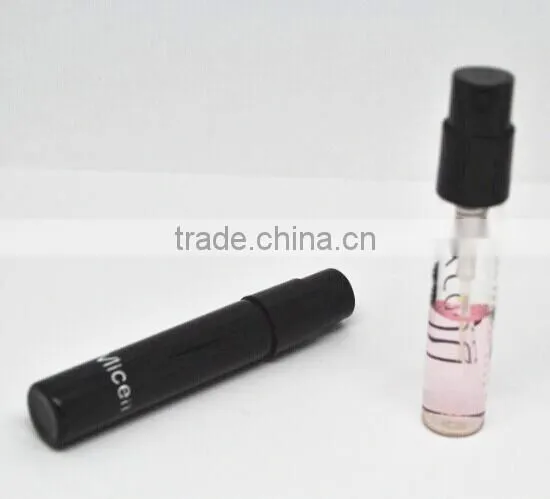 1.5ml 2ml 3ml glass perfume spraying bottle, gift set glass vial