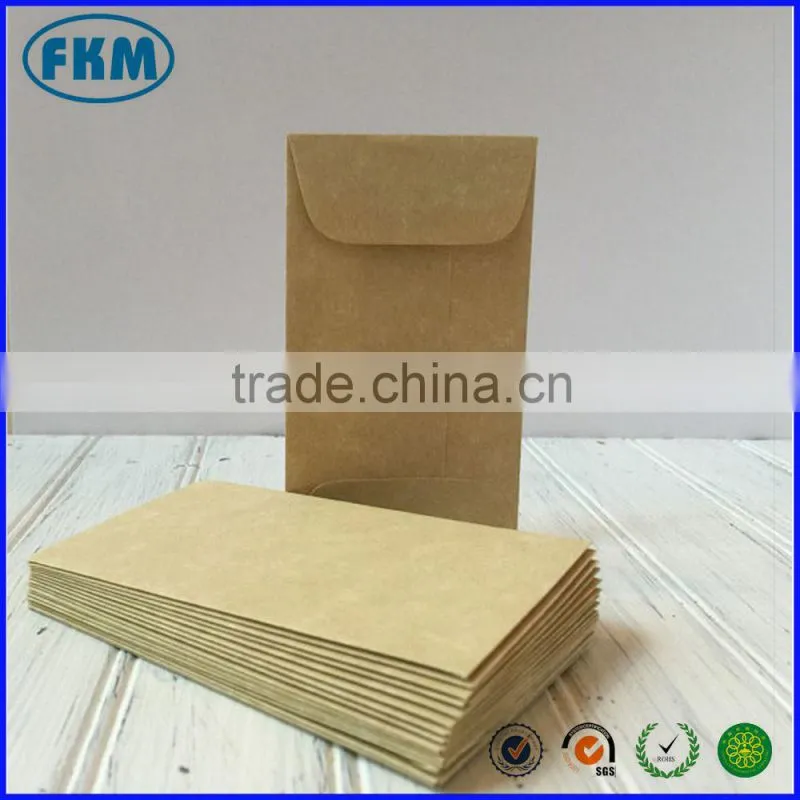 coin/seed/ bussiness card mini envelopes with gummed flap