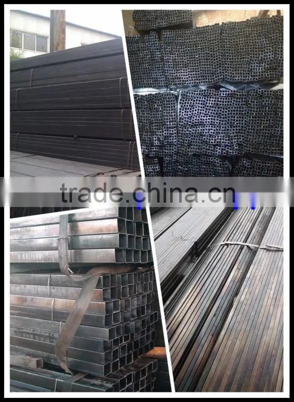 cold rolled black annealed square stele pipe/tube guardrail