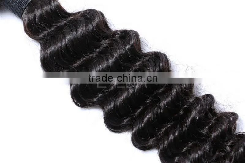 100% deep wave virgin Brazilian hair weave wholesale