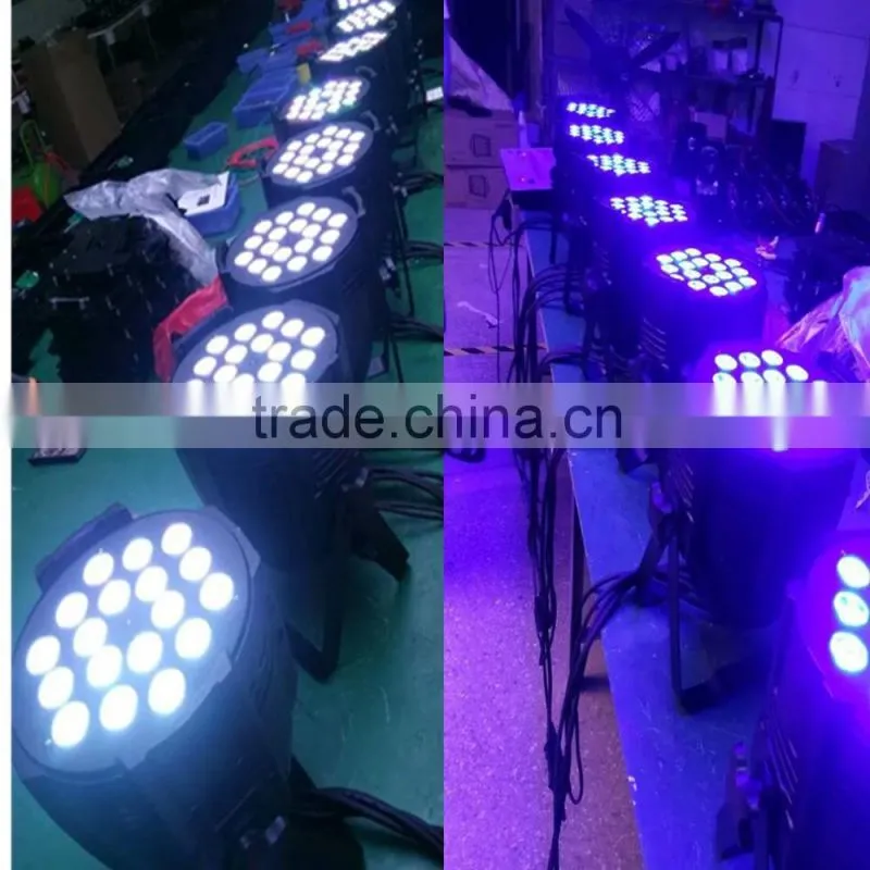 Stage led wall wash par 18 x 10w Led Par Can Light RGBW 4 In 1 DJ Lighting