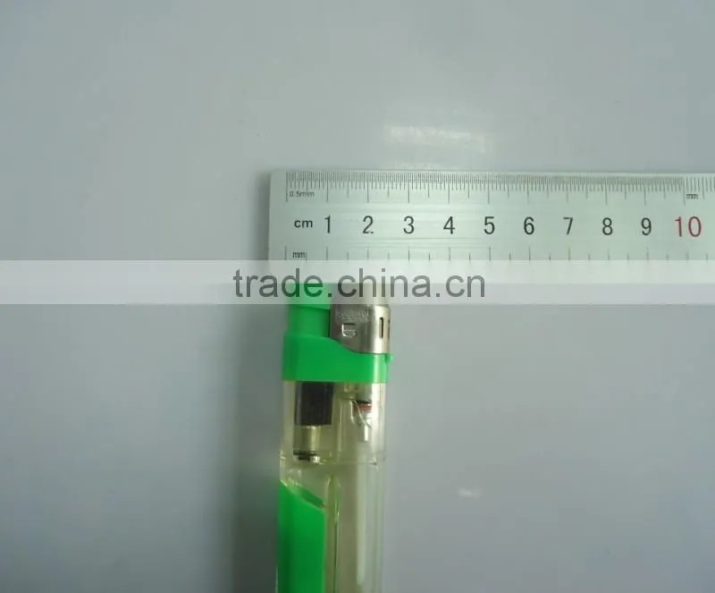 8.1cm transparent refillable electronic lighter led lighter for cigarette