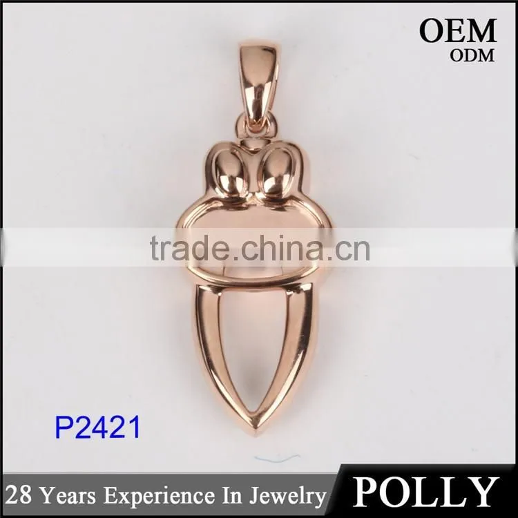 OEM fashion hollow sterling silver 925 pendant necklace
