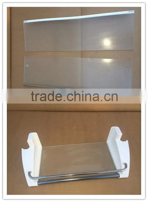 5mm printing flat tempered glass shelf for refrigerator