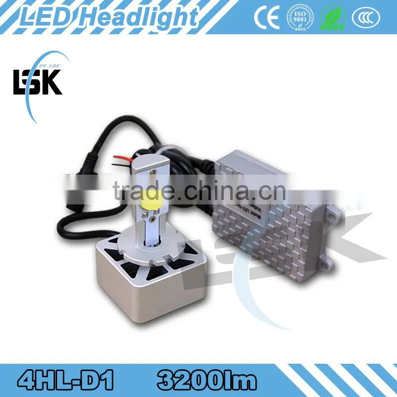powerful light D1/D3 3200lm 12v 24v waterproof led headlamp with excellent heat dissipation