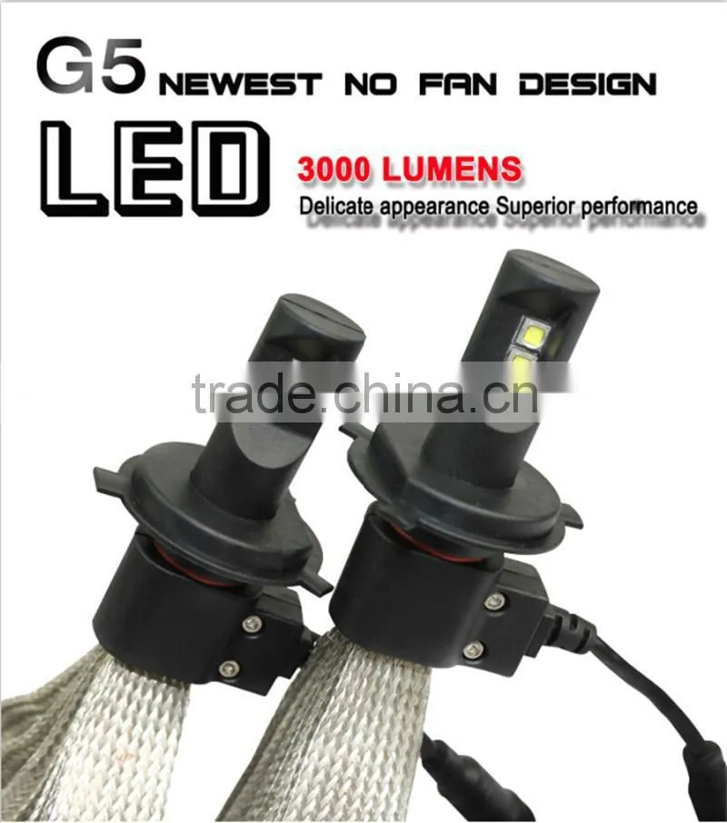 NEW !!! High brightness G5 led headlight 6000lm 20W car led CREEs headlight with two years warranty