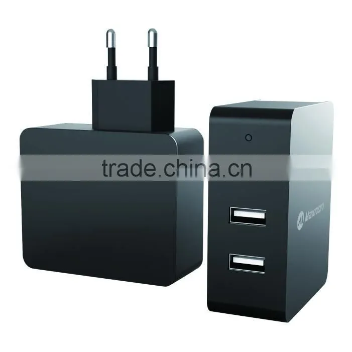 UL CE ROSH certified eu multiport flat usb wall charger 2 3 4 port wall plug charger for mobile phone charger