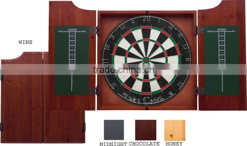 solid wood dart board cabinet