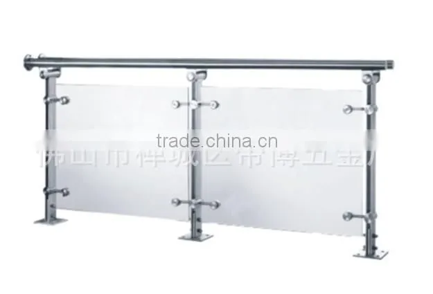 Glass Railing Balustrade With Glass Clamp