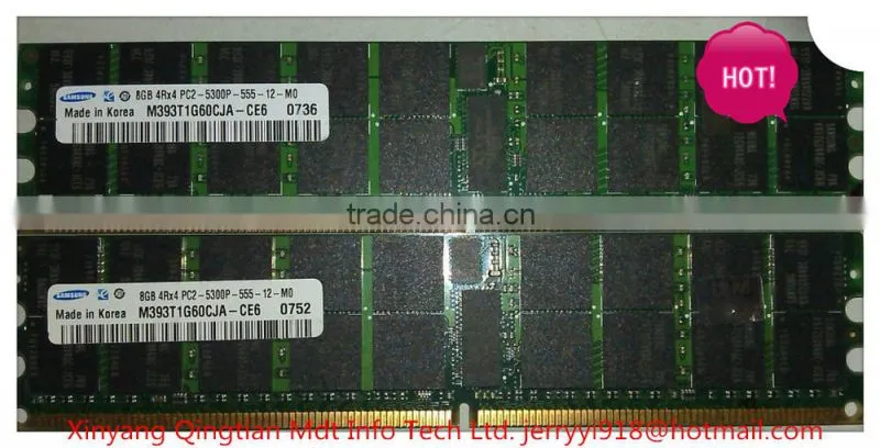 HOT on sales ! DDR2 1g 2g 4g 8g REG 667/800 MHZ PC-5300/6400 server ram